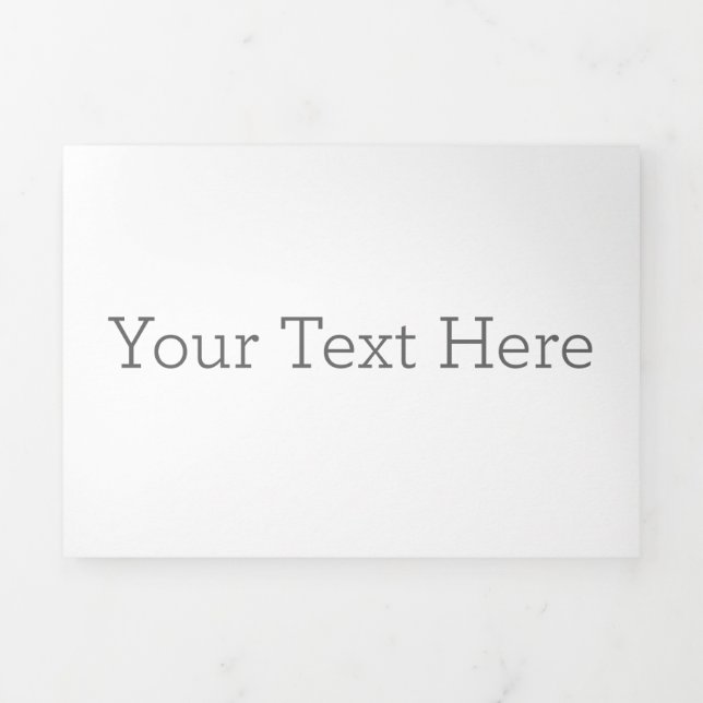 12.7 cm x 17.8 cm Trifold Letter Fold Announcement (Cover)