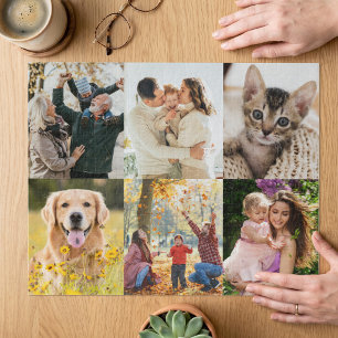Create Your Own Custom 6 Photo Collage Jigsaw Puzzle