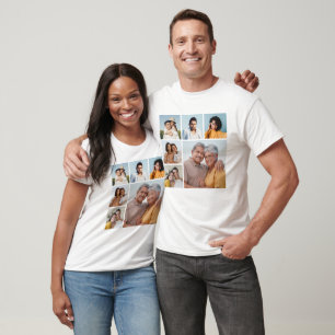 Create Your Own Custom 6 Photo Collage Unisex T-Shirt
