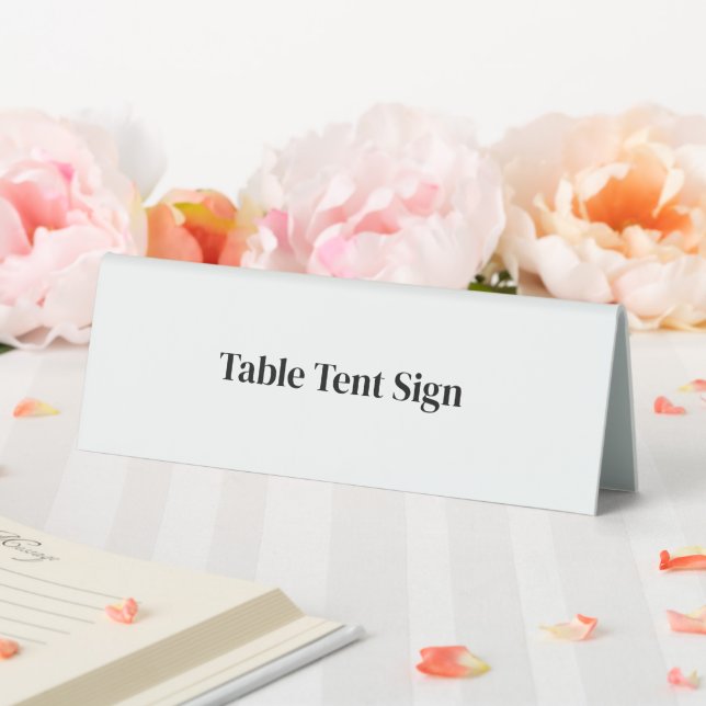 Create Your Own Custom 6" x 2" Table Tent Sign (In SItu (Wedding))