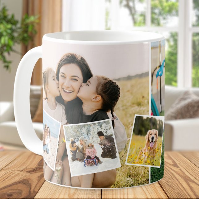 Create Your Own Custom 7 Photo Collage Coffee Mug (Creator Uploaded)