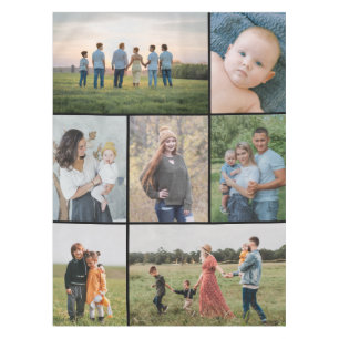 Create Your Own Custom 7 Photo Collage  Tablecloth