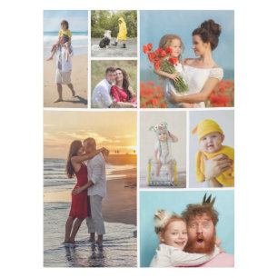 Create Your Own Custom 8 Photo Collage Tablecloth