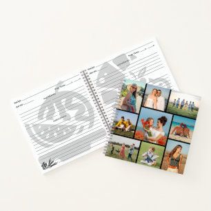Create Your Own Custom 9 Photo Collage Recipe Notebook