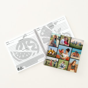 Create Your Own Custom 9 Photo Collage Recipe Notebook
