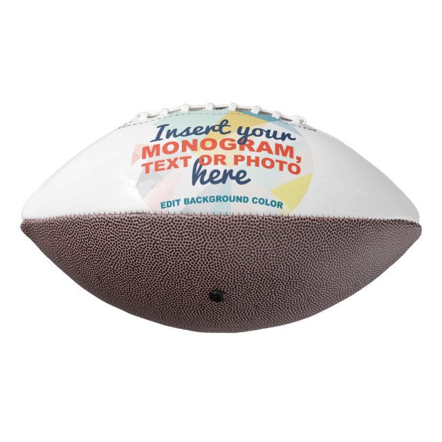 Create Your Own Custom American Football (Rotated 270)