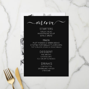 Create Your Own Custom B&W X-Ray Flowers Menu