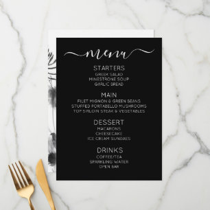 Create Your Own Custom B&W X-Ray Wildflowers Menu