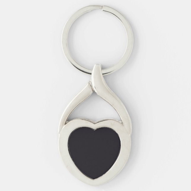 Create Your Own Custom Black Key Ring (Front)