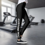 Create Your Own Custom Black Leggings<br><div class="desc">Create Your Own Custom Black Leggings.</div>