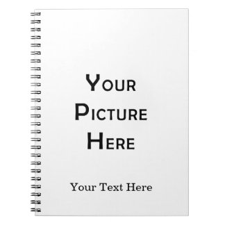 Create Your Own Custom Blank Template Photo Design Notebook