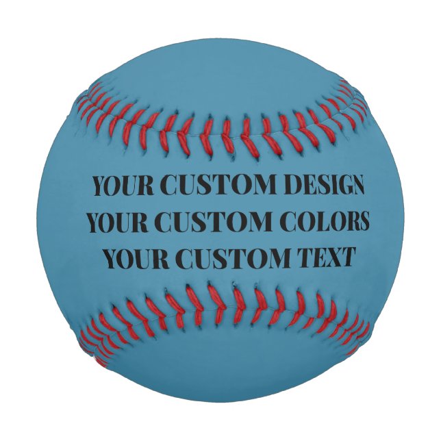 Create Your Own Custom Blue Baseball (Front)