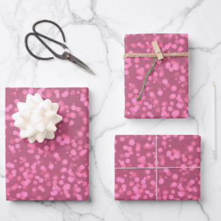 Create Your Own Custom Bokeh Spots Pattern Wrapping Paper Sheet