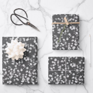 Create Your Own Custom Bokeh Spots Pattern Wrapping Paper Sheet