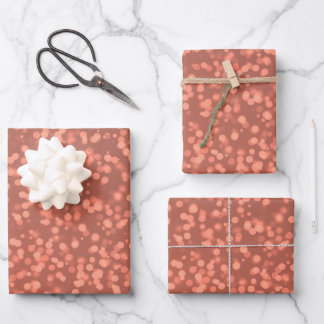 Create Your Own Custom Bokeh Spots Pattern Wrapping Paper Sheet