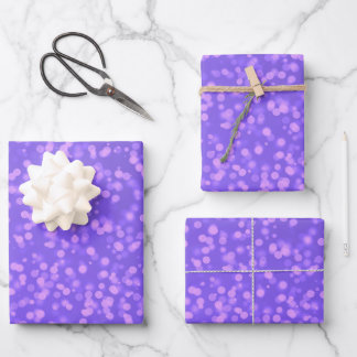 Create Your Own Custom Bokeh Spots Pattern Wrapping Paper Sheet