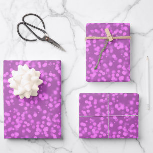 Create Your Own Custom Bokeh Spots Pattern Wrapping Paper Sheet