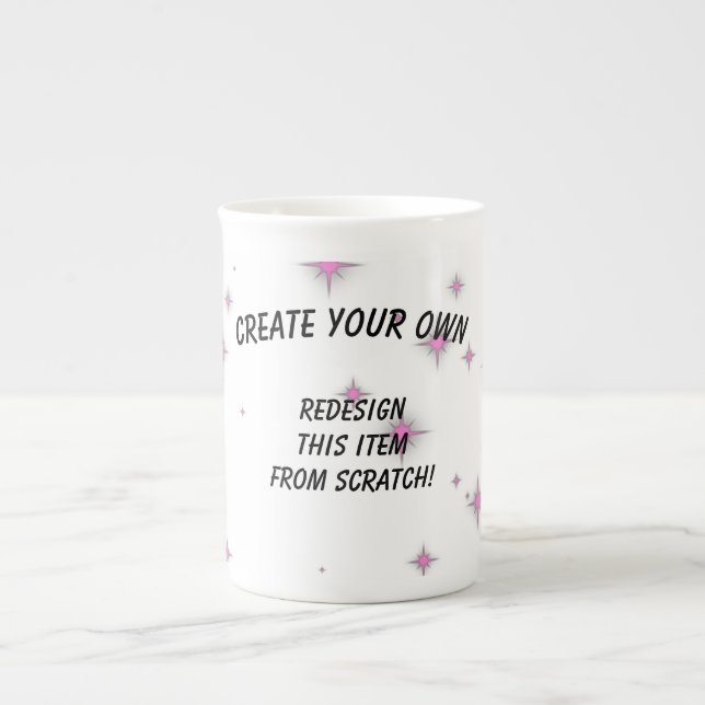 Create Your Own Custom Bone China Mug (Front)