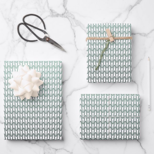 Create Your Own Custom Branded Herringbone Wrapping Paper Sheet (Front)