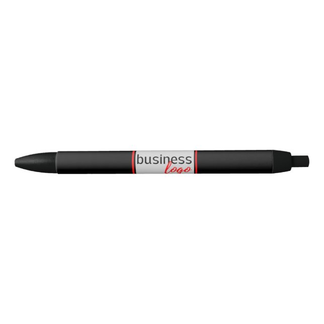 CREATE YOUR OWN CUSTOM BUSINESS LOGO BRANDED BLACK BLACK INK PEN (Front)