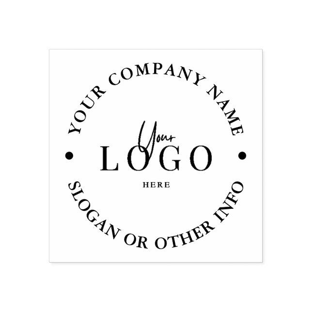 Create Your Own Custom Business Logo Rubber Stamp (Imprint)