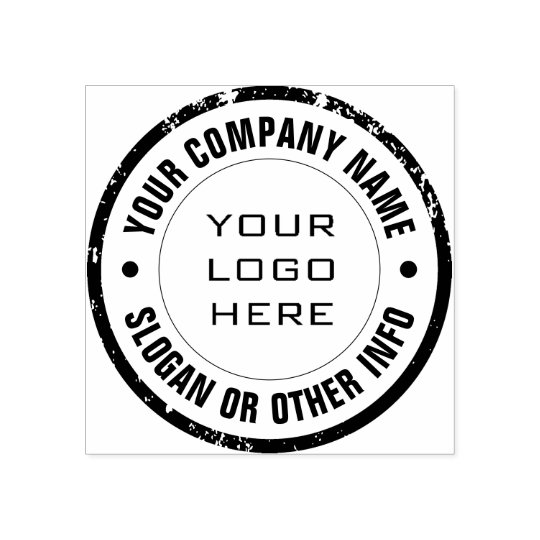 Create Your Own Custom Business Logo Rubber Stamp Zazzle.co.uk