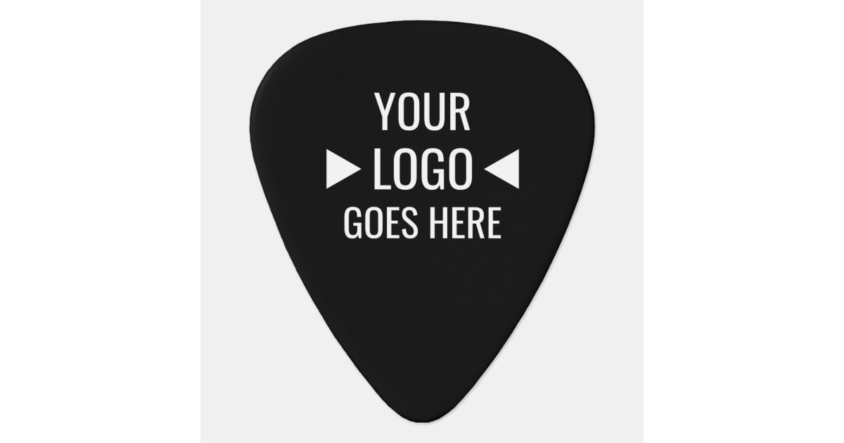 Create Your Own Custom Business Logo Template Guitar Pick Zazzle