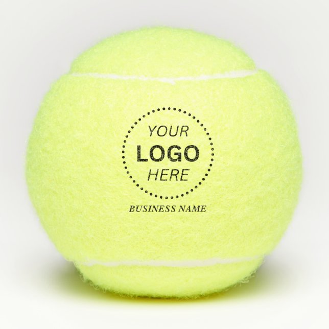 Create Your Own Custom Business Name & Logo  Tennis Balls (Front)
