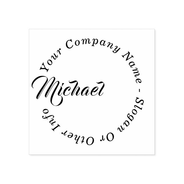 Create Your Own Custom Business name Rubber Stamp (Imprint)