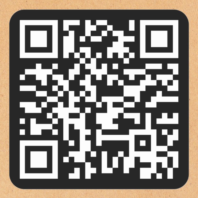 Create Your Own Custom Business Website QR Code Square Sticker (Create Your Own Custom Business Website QR Code Square Sticker)