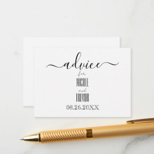 Create Your Own Custom Calligraphy Advice Card