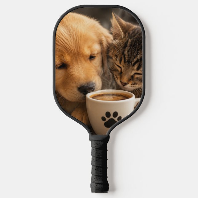 Create your own custom cat and dog pickleball paddle (Front)