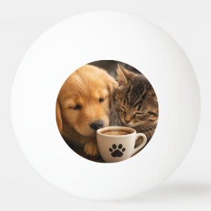 Create your own custom cat and dog ping pong ball