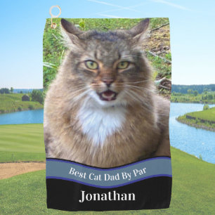 Create Your Own Custom Cat Photo Upload Golf Towel