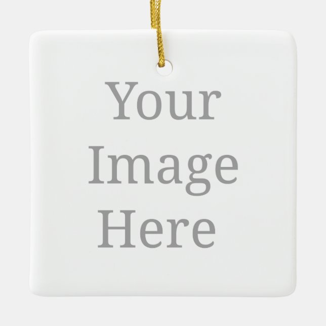 Create your own custom  ceramic ornament (Front)