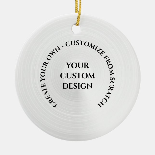Create Your Own Custom Ceramic Tree Decoration (Front)