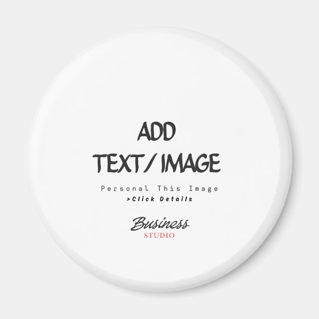 Create Your Own Custom Circle Magnet (Front)