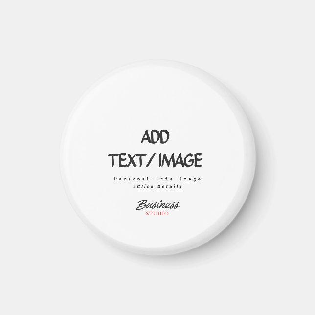Create Your Own Custom Circle Magnet (Front)