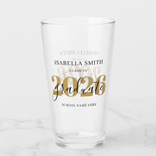 Create Your Own Custom Class of 2026 Graduation Glass