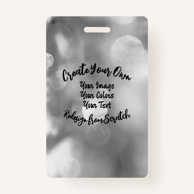 Create Your Own Custom Colour/Design ID Badge (Front)
