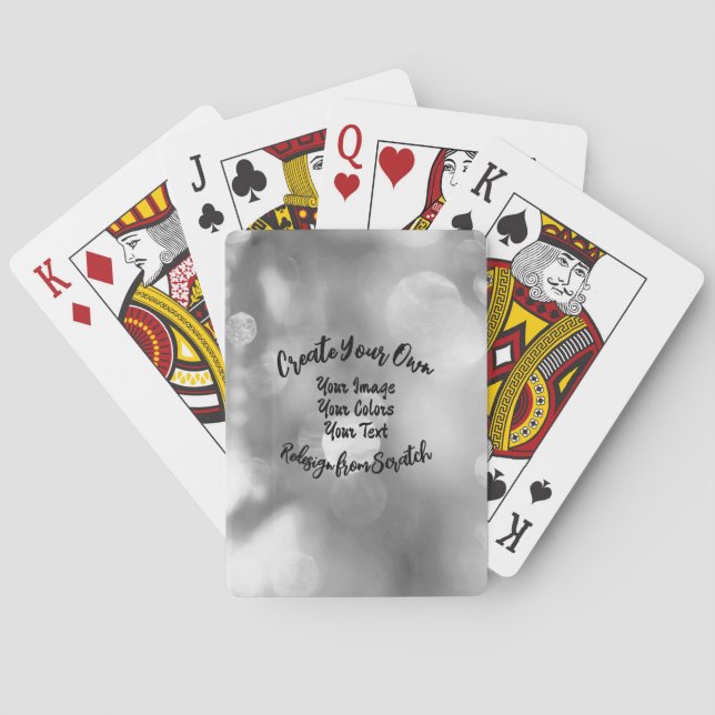 Create Your Own Custom Colour/Design Playing Cards (Back)