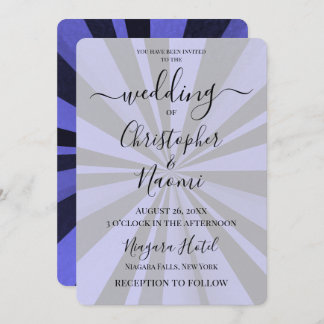 Create Your Own Custom Deep Retro Sunburst Invitation