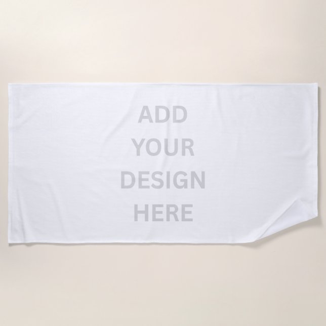 Create Your Own Custom Design Beach Towel (Front)