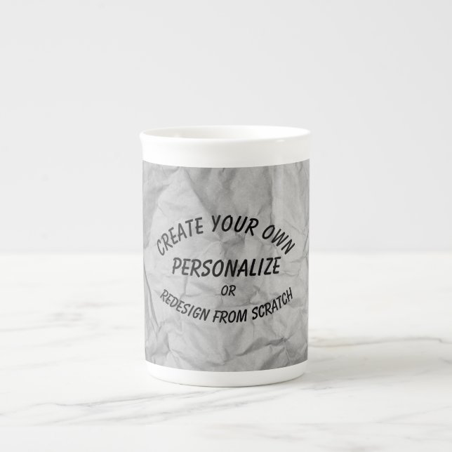 Create Your Own Custom Design Bone China Mug (Front)