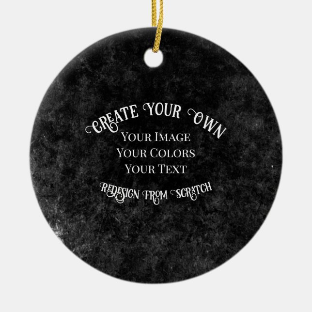 Create Your Own Custom Design Ceramic Tree Decoration (Front)