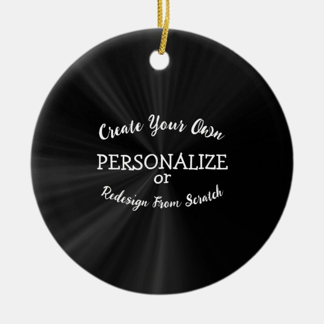 Create Your Own Custom Design Ceramic Tree Decoration (Front)