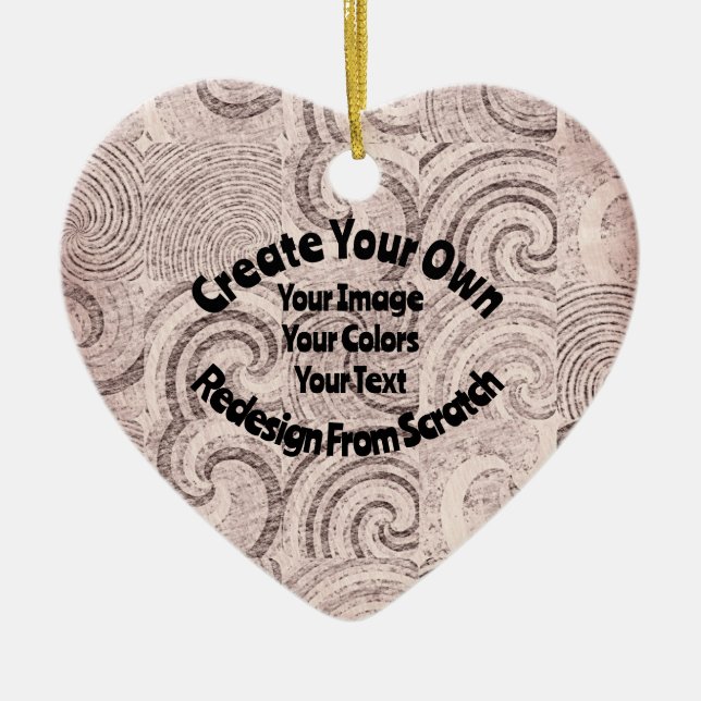Create Your Own Custom Design Ceramic Tree Decoration (Front)