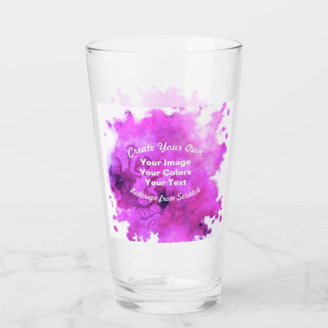Create Your Own Custom Design Glass (Front)