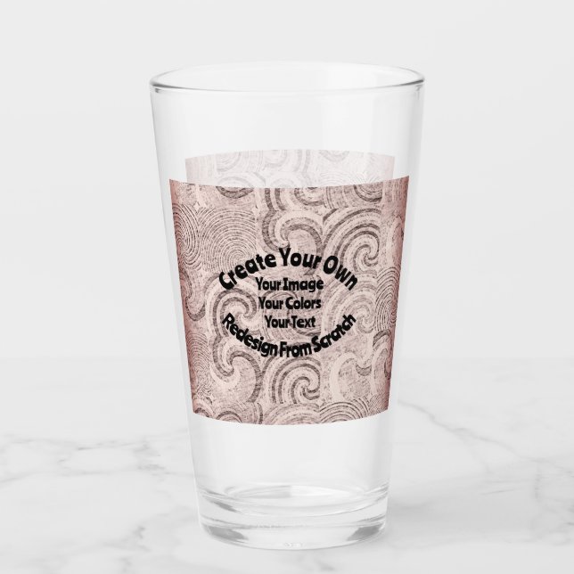 Create Your Own Custom Design Glass (Front)