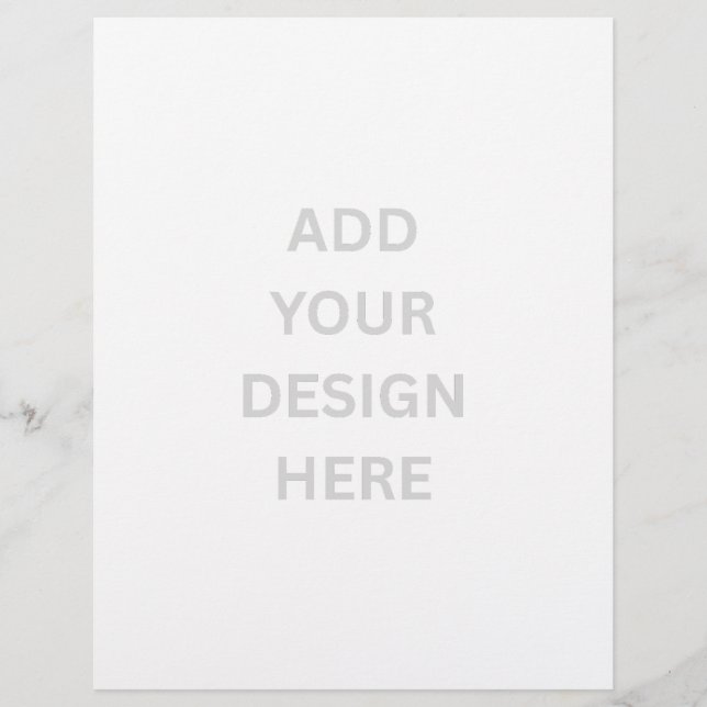 Create Your Own Custom Design Letterhead Paper (Front)